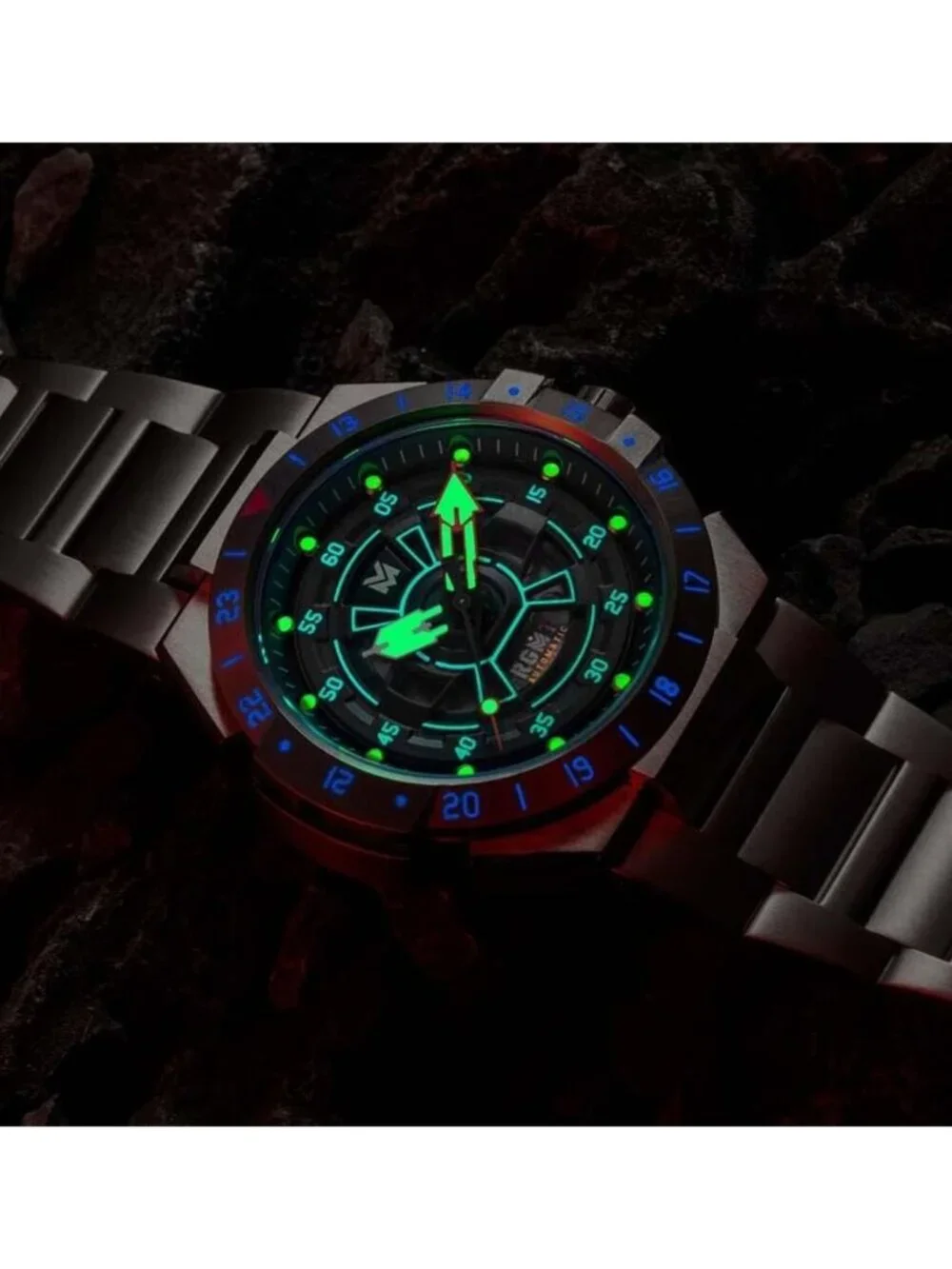 NWT Rgmt Himars Black Dial Men's Watch
